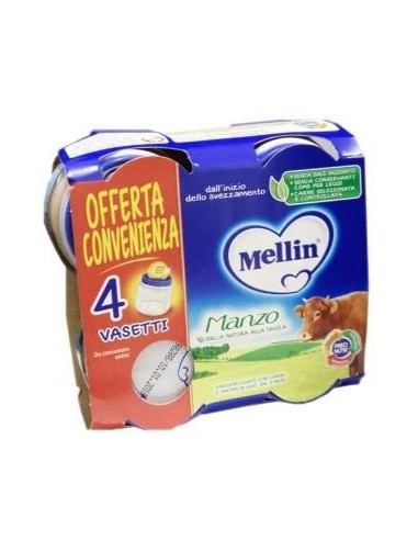 MELLIN OMOG MANZO 4X80G