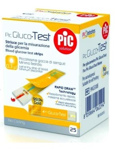 PIC STRISCE GLUCOTEST 25PZ