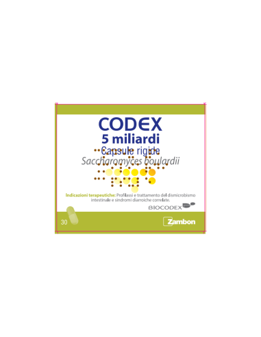 CODEX 30CPS 5MLD 250MG