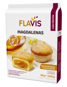 FLAVIS MAGDALENAS ALB 4X50G