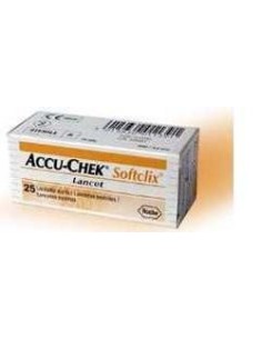 ACCU CHEK SOFTCLIX 25LANC