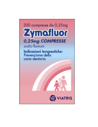 ZYMAFLUOR 200CPR 0 25MG