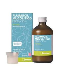 FLUIMUCIL MUCOL SCIR600MG 15ML