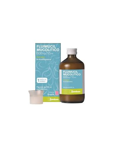 FLUIMUCIL MUCOL SCIR600MG 15ML