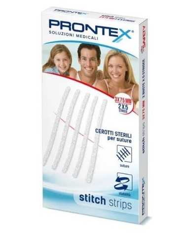 PRONTEX STITCH STRIPS 3X75 10P