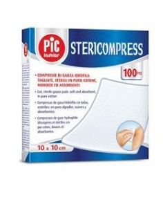 GARZA PIC 10X10CM 100PZ FUSTEL