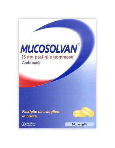 MUCOSOLVAN 20PASTL 15MG