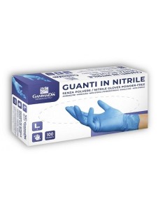 GUANTI NITRILE S/POLV M 100PZ