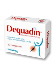 DEQUADIN 20CPR 0 25MG