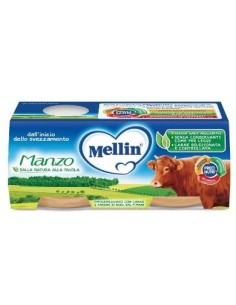 MELLIN OMOG MANZO 2X80G