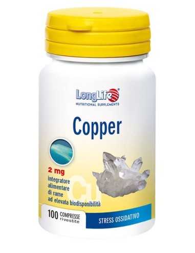 LONGLIFE COPPER 2MG 100CPR