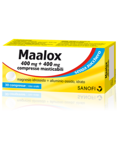 MAALOX S Z 30CPR LIMO400 400MG